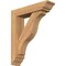 Ekena Millwork Funston Traditional Smooth Bracket w/ Offset Brace, Western Red Cedar, 5 1/2"W x 22"D x 26"H BKT0604X22X26FST01SWR - alternate 1